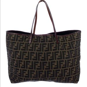 Fendi Zucca Roll Tote